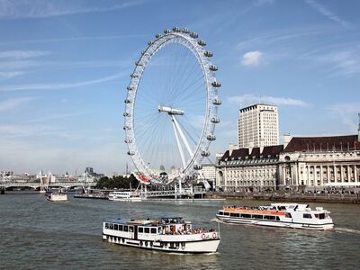 the london eye with the river thames