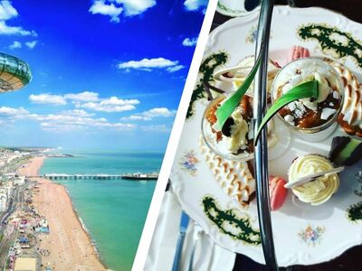 Brighton i360 and afternoon tea at doubletree by hilton brighton metropole