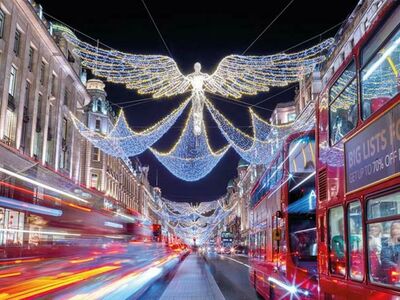 london by night christmas lights bus tour and hotel stay for two