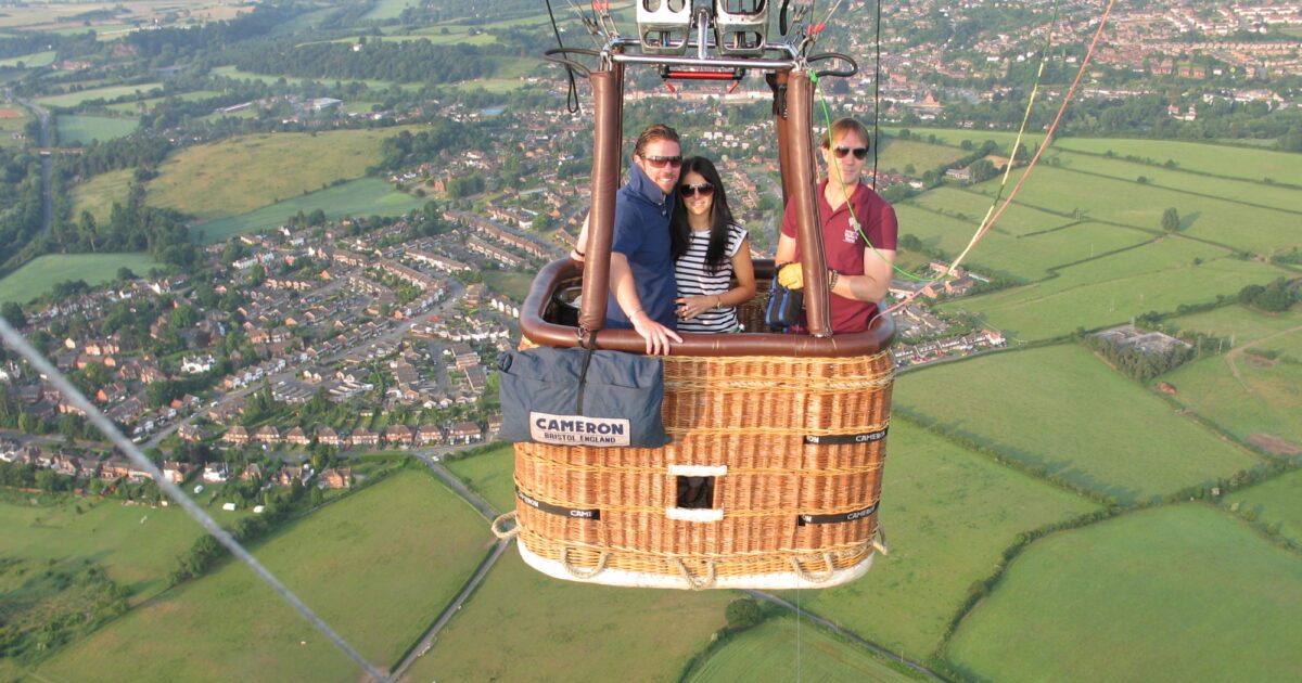 2 person hot air shop balloon